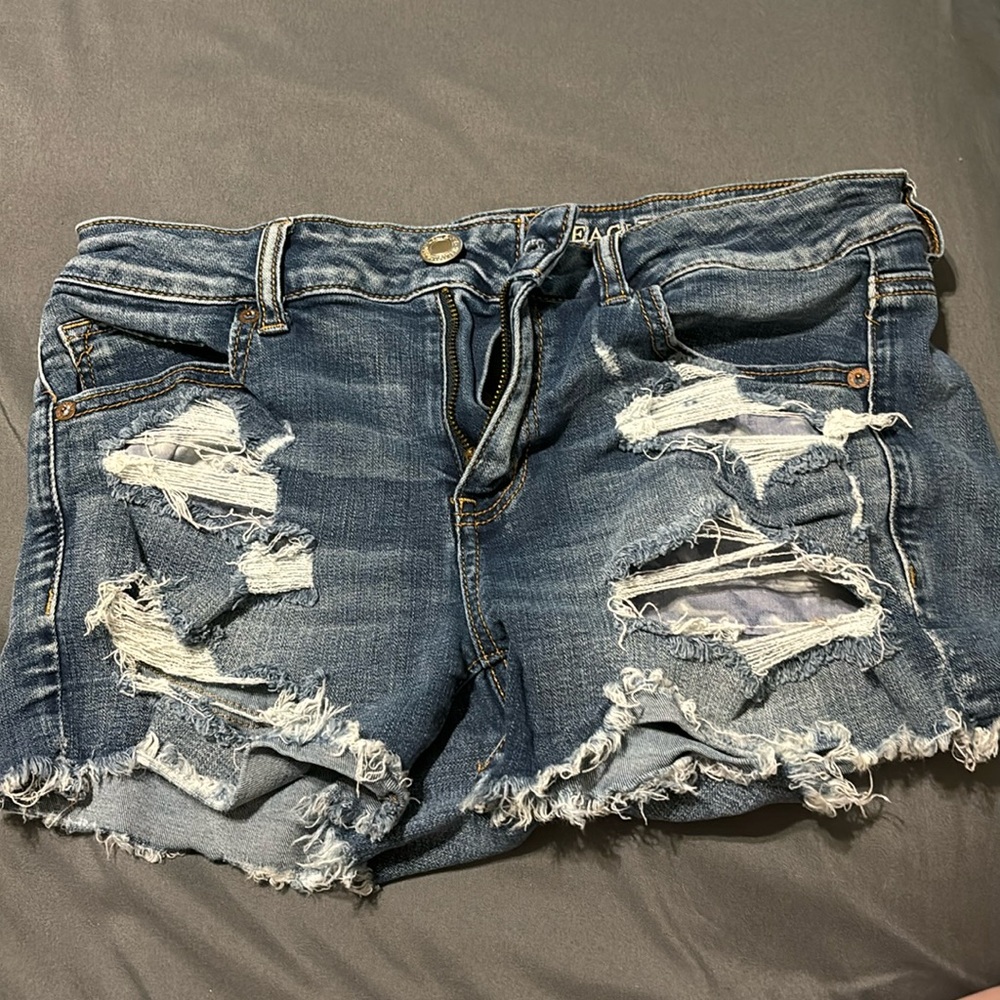 American Eagle midi Jean shorts size 10